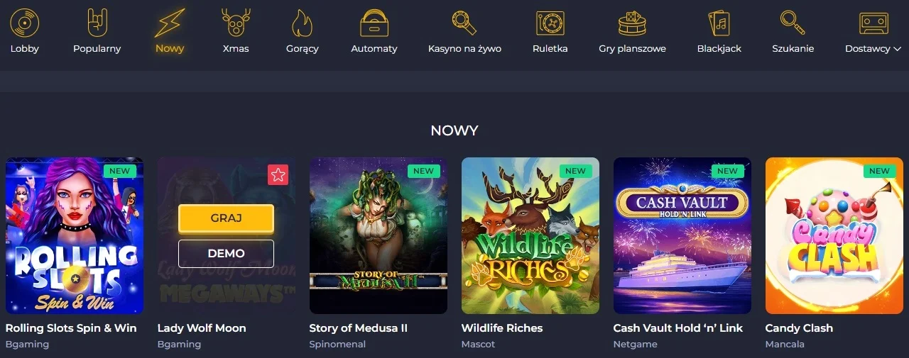 Bonusy i promocje w kasynie Rolling Slots