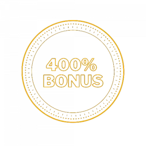 casino bonus 400%